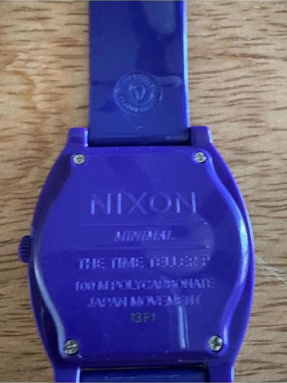 Nixon Purple Silicone Time Teller Watch